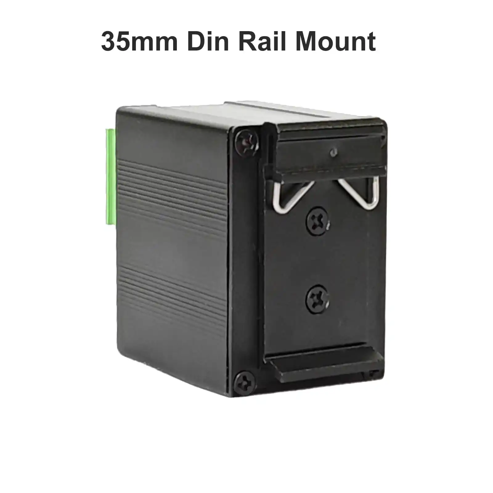Micro Mini Industrial 2 Ports Gigabit Fiber Media Converter 90~250V AC Input Din Rail Mount Ethernet PoE Media Converter