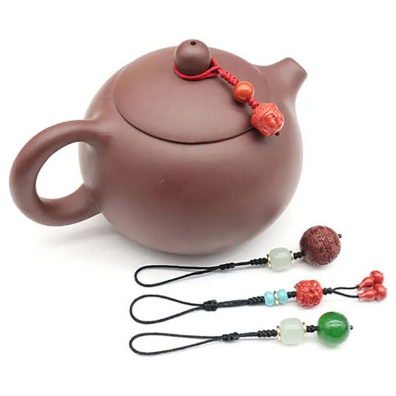Teapot pendant creative purple clay pot cup cover hanging rope manual pendant stationery personalized national style high-grade