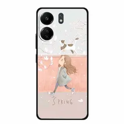 Black Bumper Silicone TPU Phone Case with Fashion Planet Design - Protective Back Cover for Poco X7 Pro (W03.CH.62)