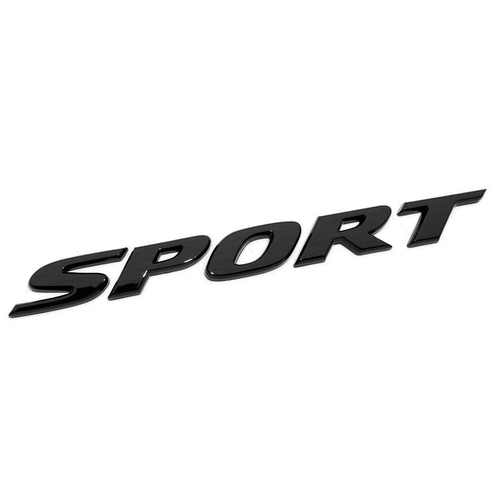 

Gloss Black Sport Emblem Rear Trunk Lid Letter Badge Logo Nameplate For Honda