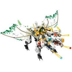 Ensemble de blocs de construction Ninja The Ultra Dragon, jouets Ninjagoed compatibles avec la Mecha volante, Transformation du Dragon 