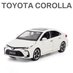 1:32 Alloy Hybrid Toy Car with Sound & Light Features - Pull - Back Vehicle (White)