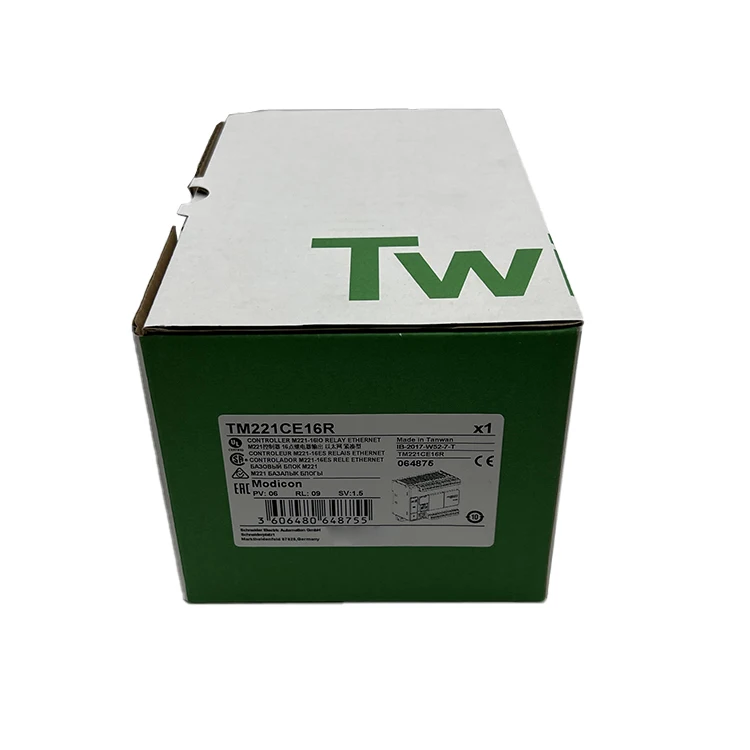 

Brand New Original TM221CE16R M221 Controller 16 Relay Outputs Ethernet Compact Spot