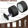 LED Dimmable Wall Mounted Lamp Rechargeable 360°Rotate Magnetic Ball,With Remote Control,Cordless Wall Light for Reading Bedside 6