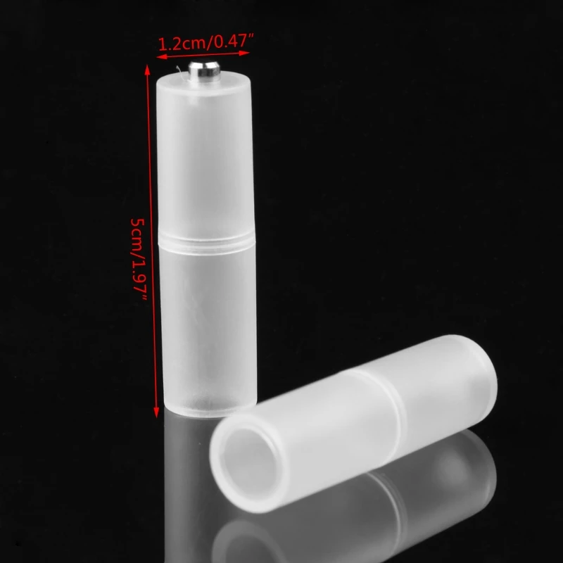 4X Battery battery holder Convertor Size AAA R03 to AA LR6 + Plastic Box W3JD