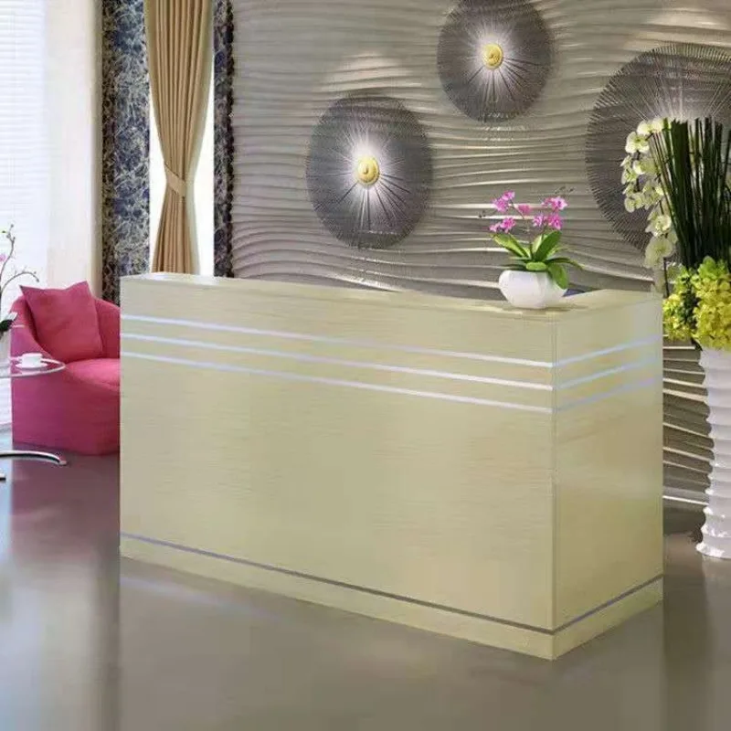 Beauty Salon Desk Table Aesthetics Counter Outdoor Simple Modern Corner Small Cash Store Business Display Clothing Furniture