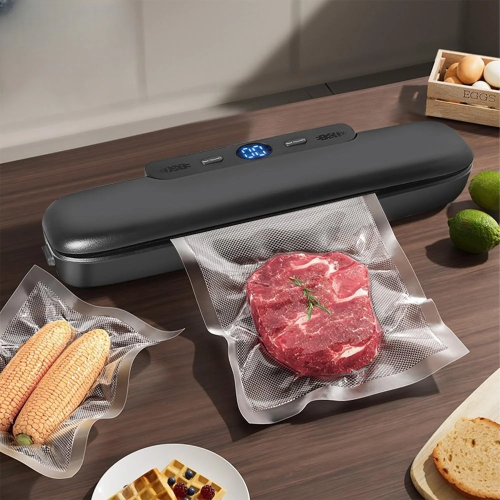 Vacuum Sealer Machine for Food Preservation Dry & Moist Food Saver with 10 Vacuum  Bags for Meat Beef Vegetables Fruits Snacks - AliExpress