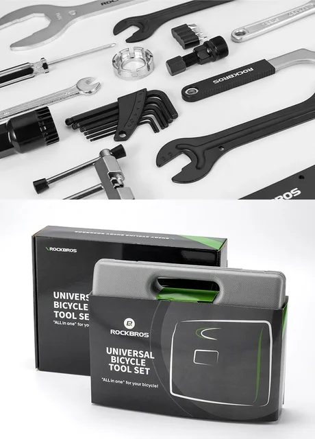 Cassetta Attrezzi Completa Kit Riparazione Bici ROCKBROS 44 In