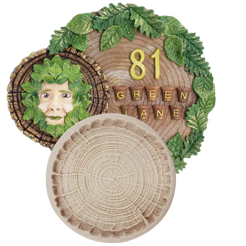 Stump Shape Silicone Fondant Mold – 3D Tree Trunk Chocolate Cake Baking Mold, Non-Stick... - SKU SSSM1532 - UGI Packaging