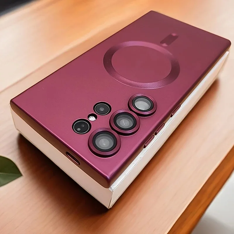 Luxury Magnetic Wireless Charging Shockproof Phone Case with Soft Cover