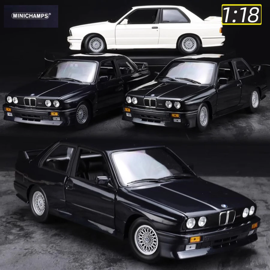 MINICHAMPS Diecast model 1:18 M3 E30 M3 Original alloy car