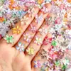 Mixed 3D Resin Gradient Colorful Transparent Lily Nail Art Decoration Bizarre Style Spotted Flower Nail Charms For Manicure DIY 1