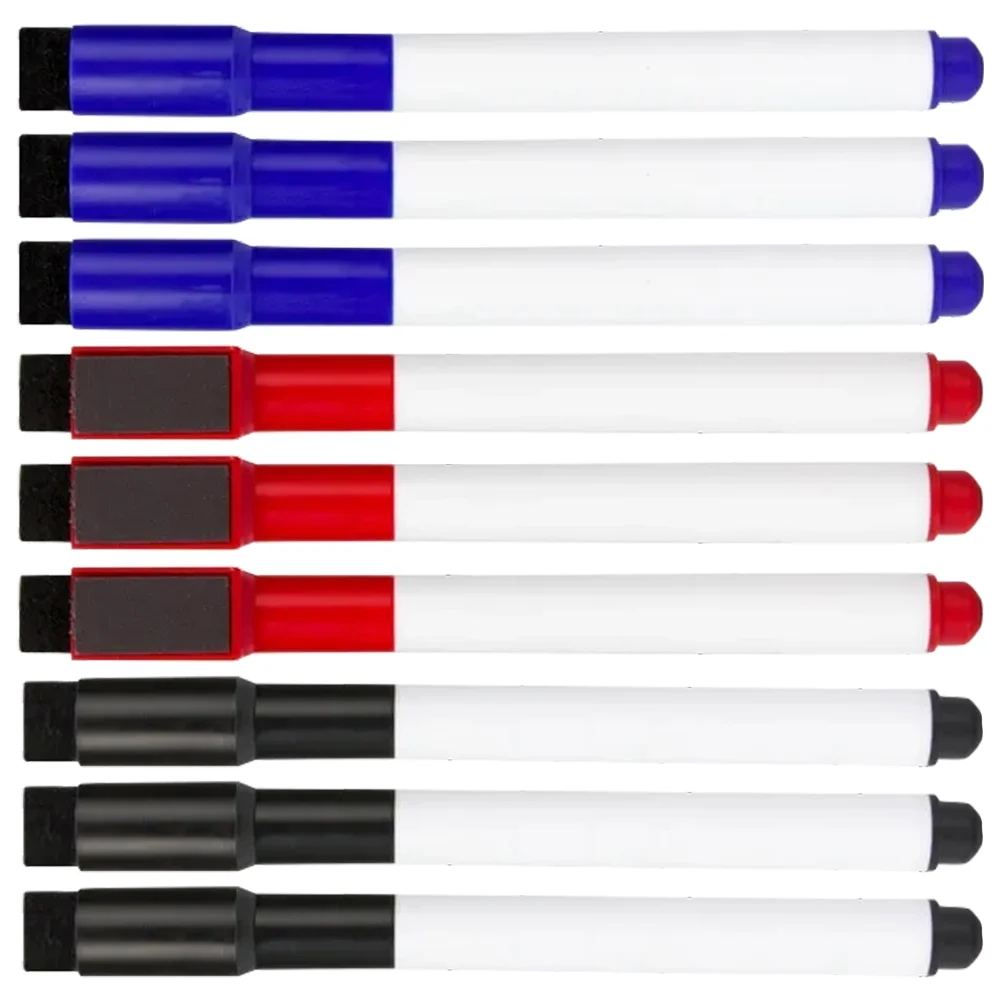 

White Paint Pen Fine Tip Dry Erase Erasers for Kids Portable Whiteboard Markers