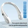 Portable Rechargeable Bladeless Neck Fan - 360° Cooling Wearable Personal Fan For Travel and Outdoor Sports with Digital Display 2