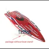 E25 Fiber Glass Red Electric Racing PNP RC Boat W/ Motor Servo ESC W/O Battery 75km/h Adult Toys as Gift TH02627-SMT8 6