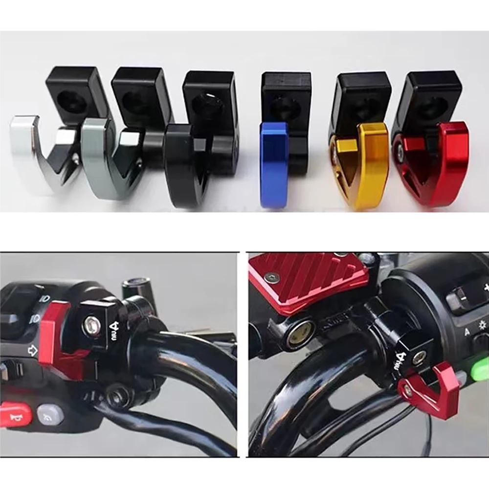 Motorbike Electric Vehicle Modified handlebar mirror Seat Storage Hook Bracket Luggage Clip Helmet Hook Support Motorcycle Items