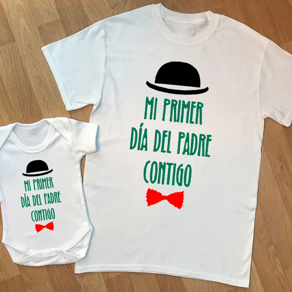 Camiseta para el primer día del padre, ropa a juego Para papá y bebé,  camisas familiares a juego, Body para bebé, regalo para el primer día del  padre - AliExpress