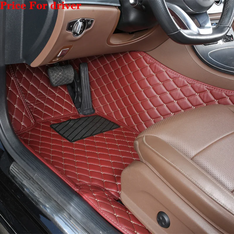 Luxury Diamond Design Custom Car Floor Mat - Premium Rug Foot Pad Auto Accessory