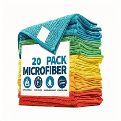 Microfiber Super Absorbent Quick - Drying Reusable Cleaning Towels - Multi - Purpose (20pcs Random Color)