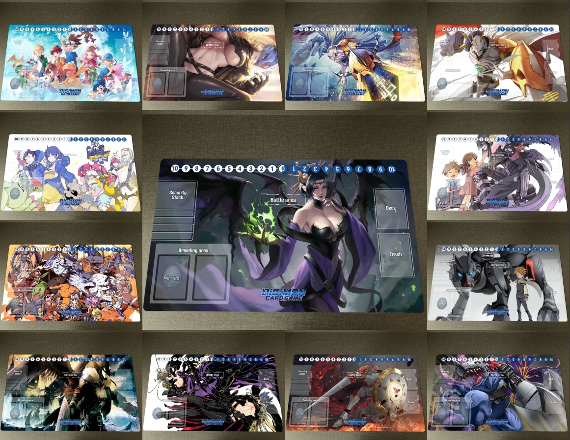Digimon Playmat Dtcg Ccg Mat Trading Card Game Mat Anime Ocg Board Game  Playmat Anti-slip Desk Pad & Free Bag Mousepad 60x35cm - Mouse Pads -  AliExpress