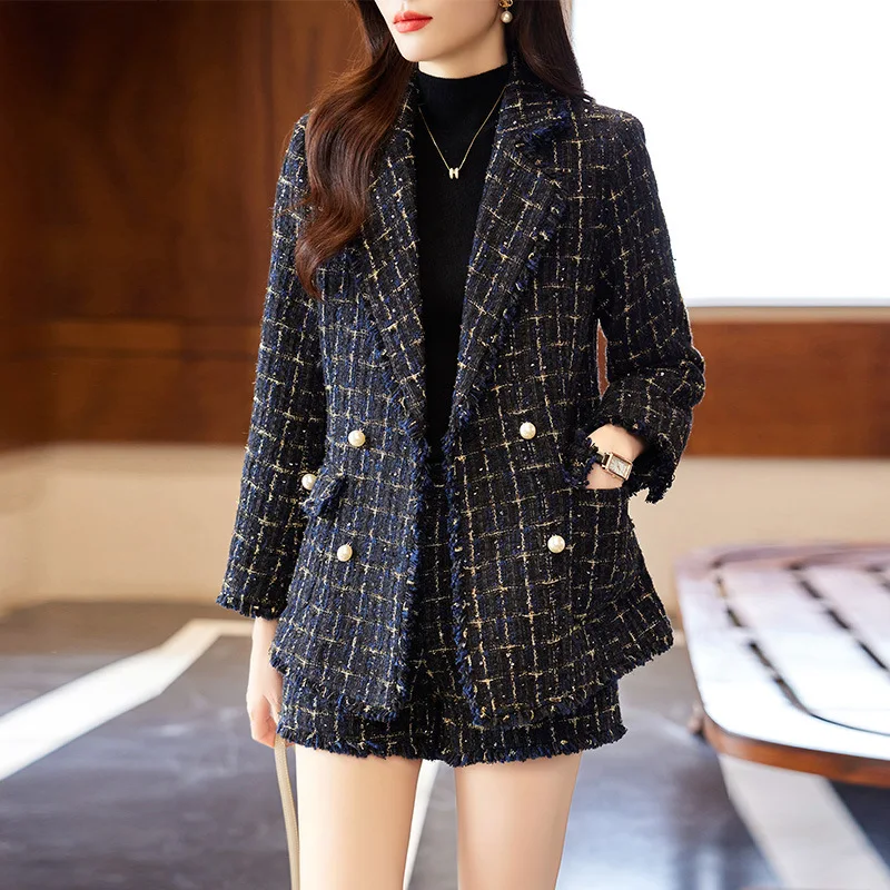 high-quality-fabric-autumn-winter-women-business-suits-elegant-plaid-with-shorts-and-jackets-coat-blazers-professional-career