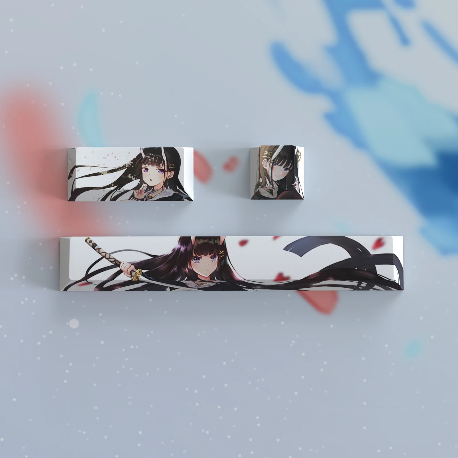 Azur Lane Keycaps Grupo Barra de Espaço 6.25u Esc 2.25u Entrar Pbt Tintura Subbed Anime Gaming Agir Perfil Cereja Chaves - Imagem 2