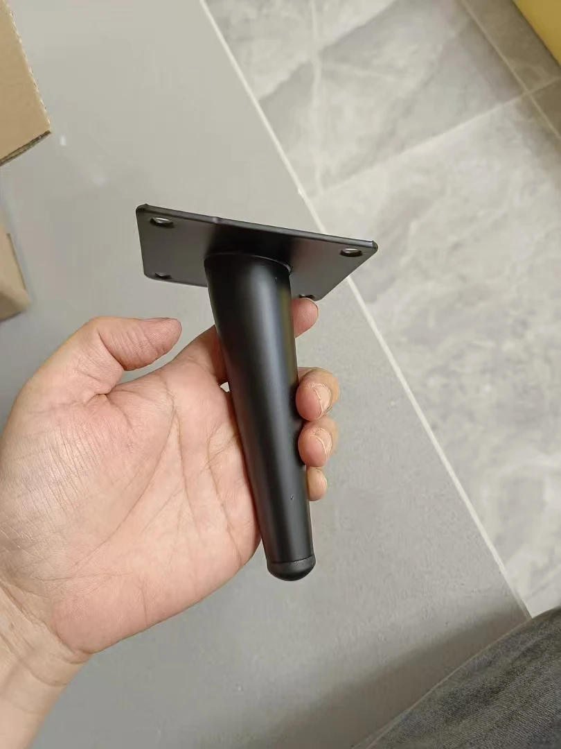 Supporto Conico Diagonale per Mobili, Piedino per Divano, Tavolino da Caffè, Mobile TV, in Ferro, Stile Lusso Leggero