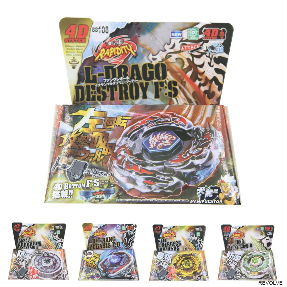 B-X TOUPIE BURST BEYBLADE METAL FUSION Rapidity BB108 L-Drago destrotor F:S BB-108 Metal