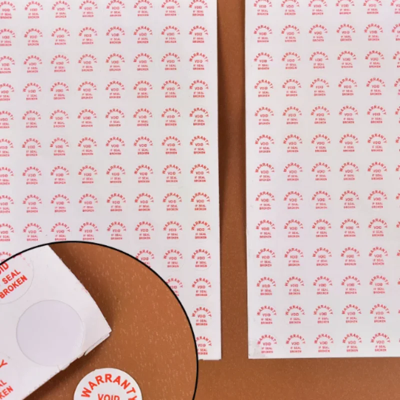Warranty Void If Damaged - Security Seal Stickers (208 pcs)