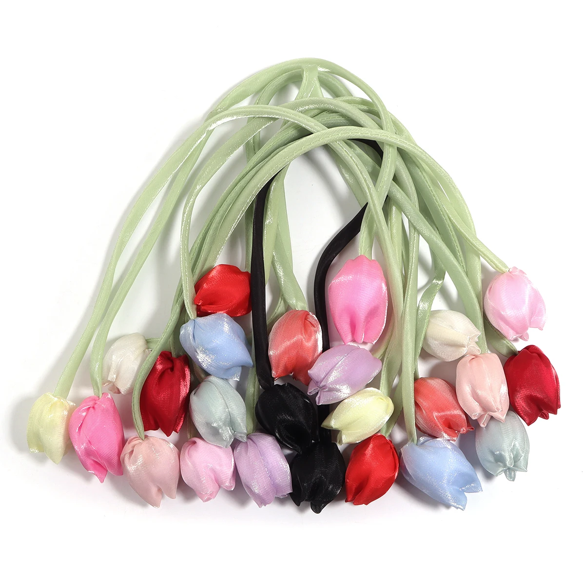 Colorful 3D Tulip Bow Flower Decorative Accessories