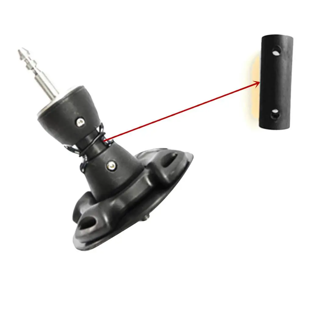 Sports Accessory Standard Rubber Mast Foot Tendon Joint for Windsurfing-Easy Installation & Durable-56mm Long