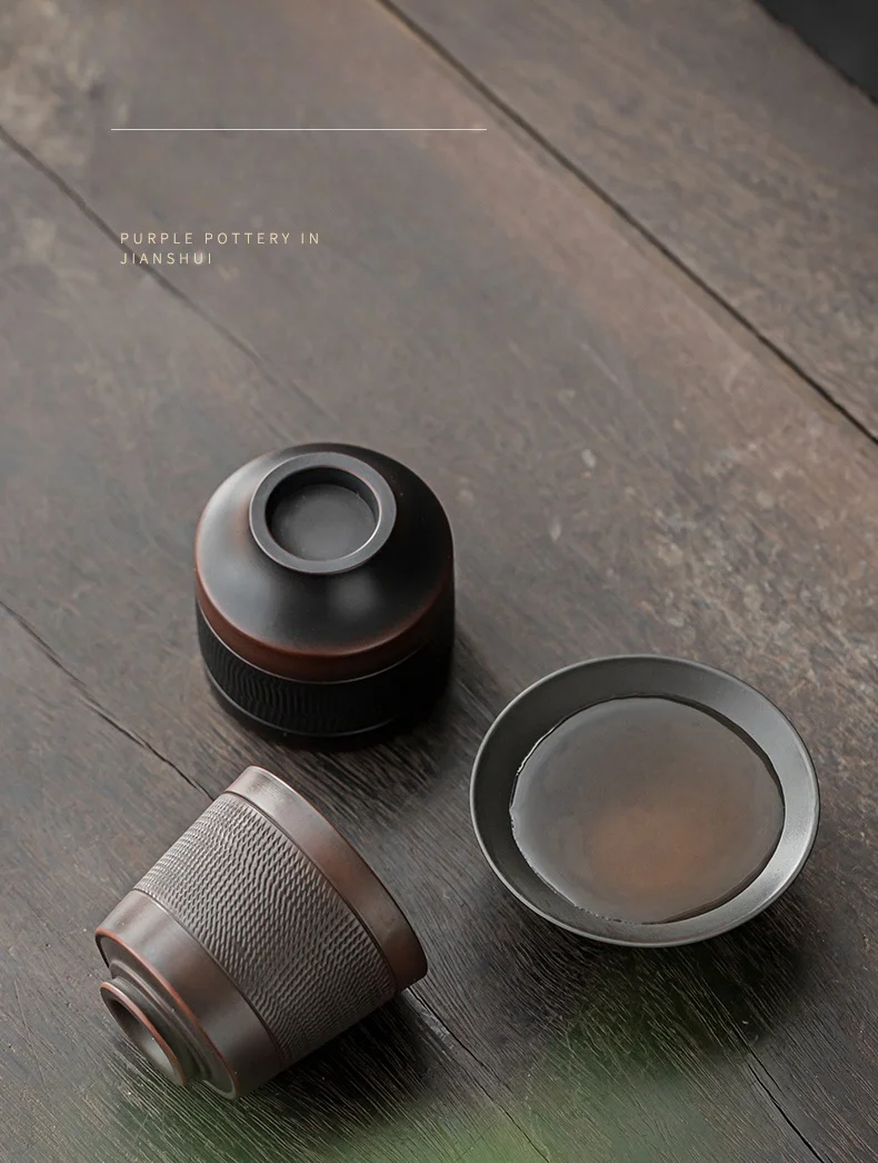 Description Picture 2 of itemRetro Carving Teacups High-end Ceramic Tea Set Cups Purple Pottery Kung Fu Tea Cup Ceramics Teaware Cup for tea Small Teacup