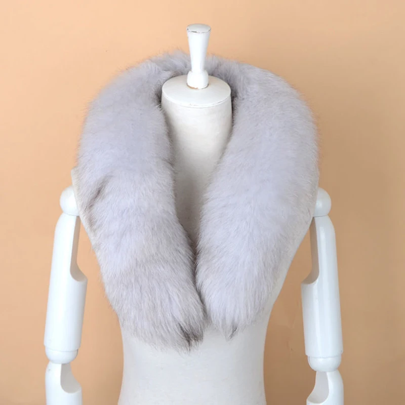 Genuine natural Fox Fur Scarf silk scarf wool scarf rabbit fur scarf furry classic Drawstring fox tail Winter Women Men Natural Fur Collar Neck Warmer fur collar 90 cm