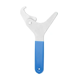 Motorcycle Shock Preload Spanner Wrench with Adjustable Anti - Slip Hooked Jaw (Blue)