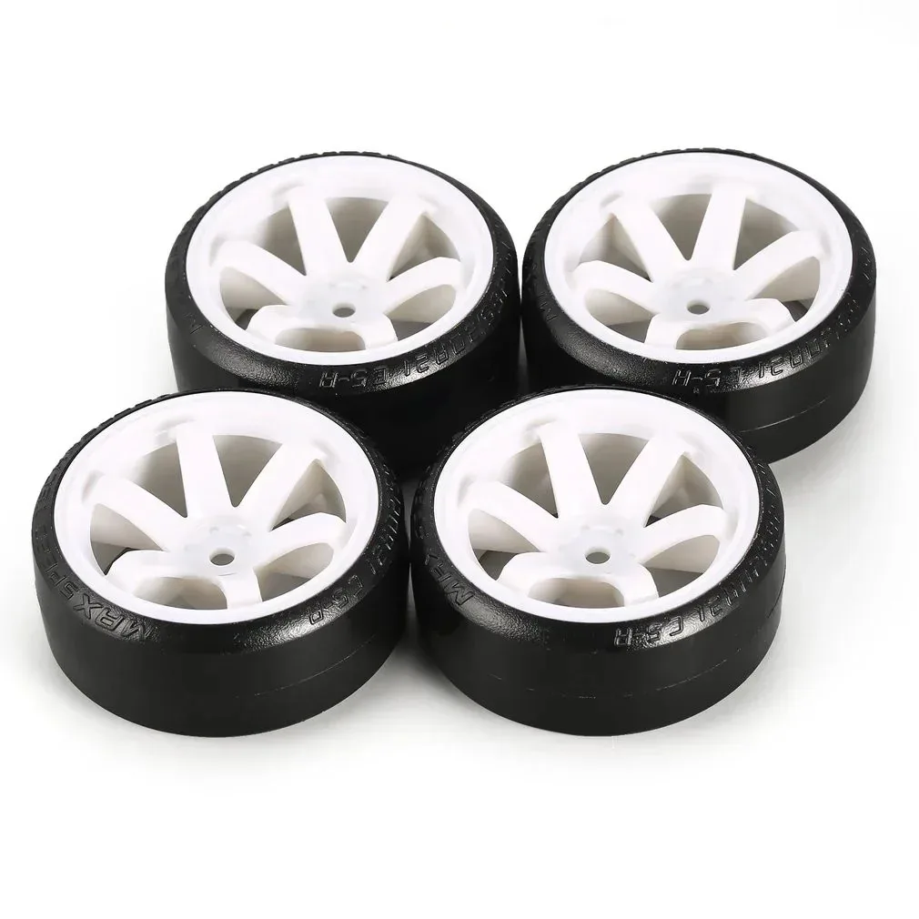 wpl トラクサス タイヤホイール 4 個 1/10 RC ドリフトカーホイールタイヤタイヤハード