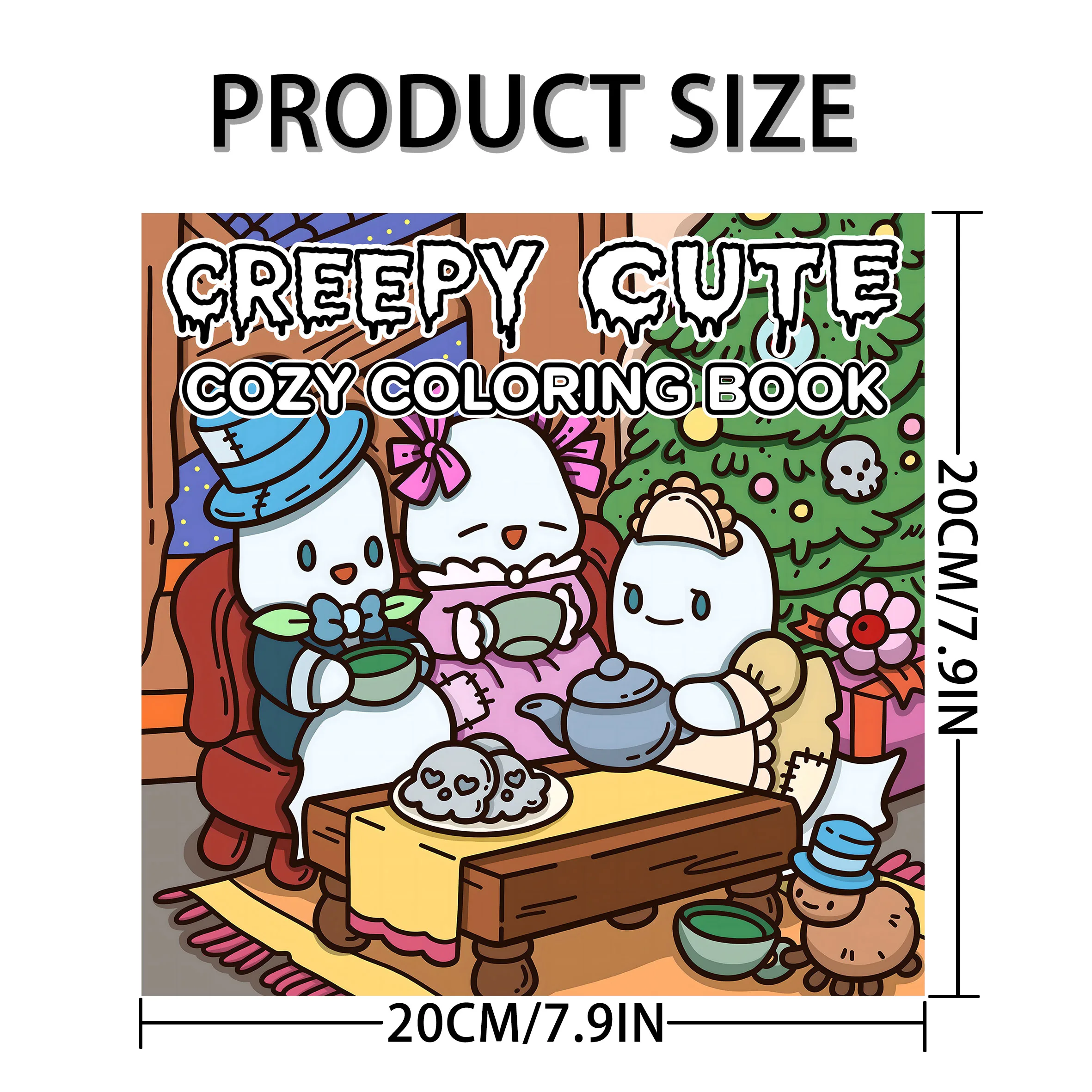 Whimsical Ghosts Picture Book: A Colorful Coloring Book for Family Gatherings Holiday Celebrations and Birthday Gifts 2