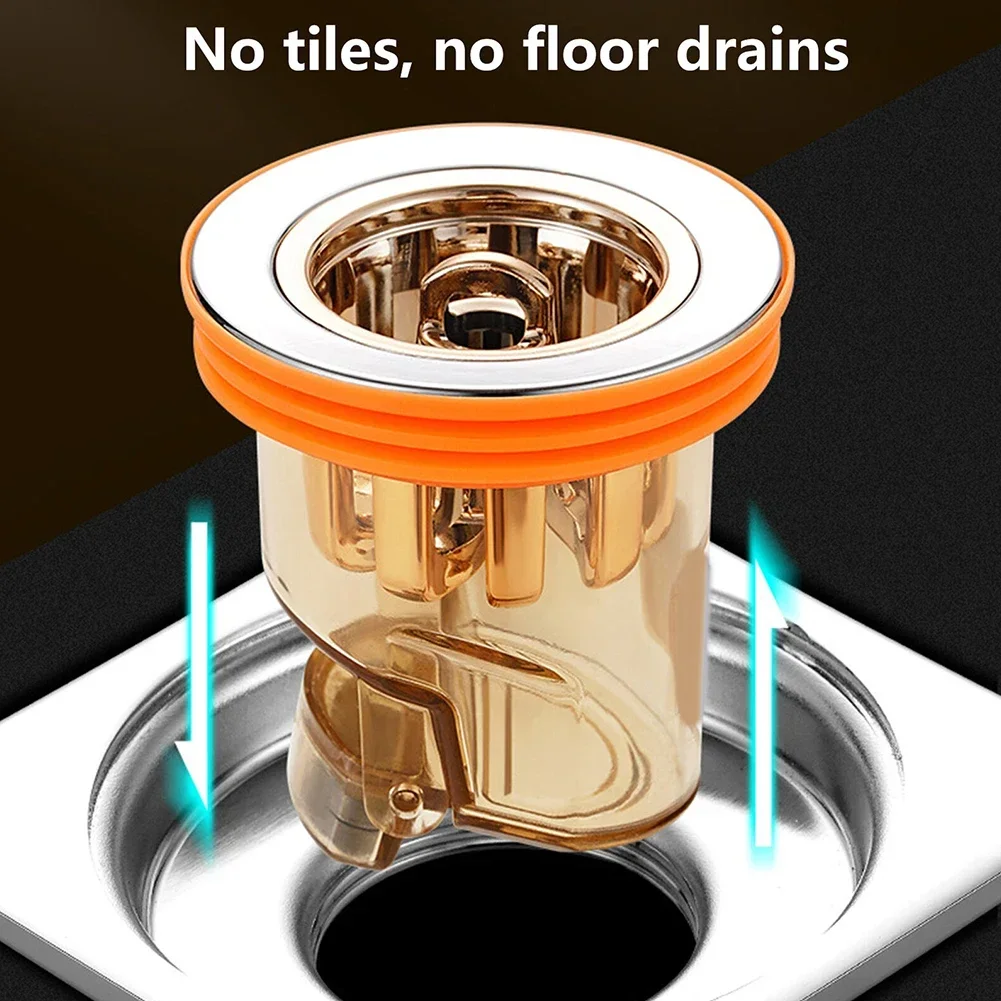 Floor Drain Core 1Pcs For DN40 50MM Pipes Way Valve Shower Drainer Anti Odor Cover Sewer Strainer Plug Tools floor drain core