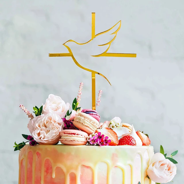 Gâteau baptême thème ailes d'Ange