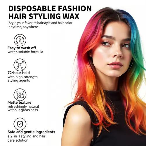 13-Color Temporary Hair Color Wax Hair Styling Paste,Disposable Colorful Hair Dye Cream for Unisex Adult for Hair Coloring Style - Image 5