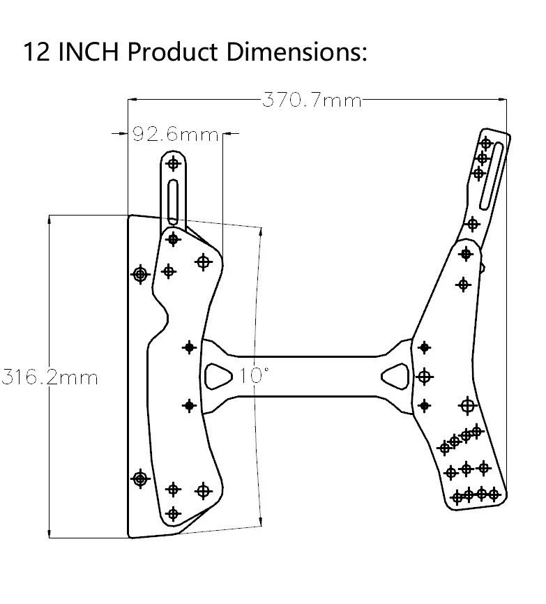 MW Audio 8/10/12" Verstellbares Line-Array-Rigging-Kit, 3-Punkt-Flugrahmen & Stifte für professionelle Lautsprecheraufhängung – Detail 3