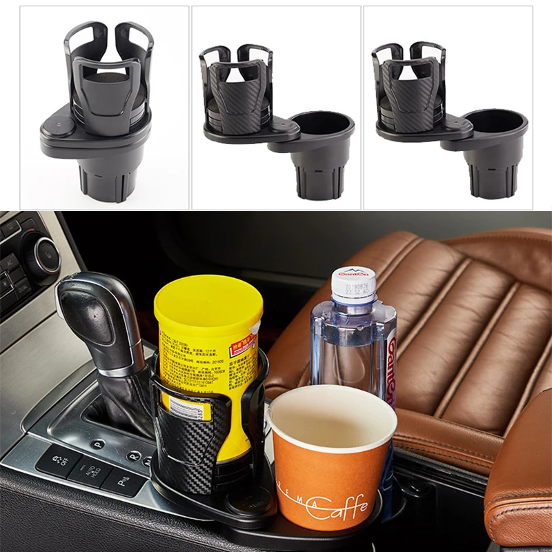 Vehicle-mounted Water Cup Drink Holder Expander Adapter 360 Degrees  Rotating Car Dual Cup Water Bottle Organizer Adjustable - AliExpress