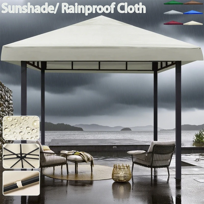Gazebo 8x8 Con Tetto A Doppio Strato – Copertura Impermeabile Verde, Leggera E Resistente