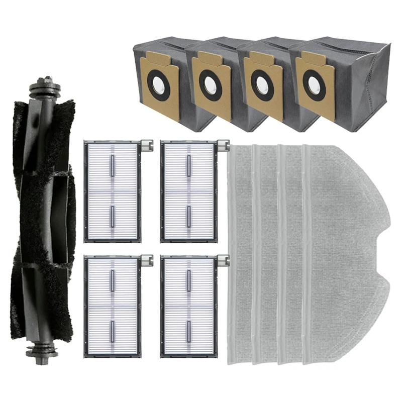 

For Eufy X8 Pro SES Robot Vacuum Cleaner Dust Bags Accessories Brush Mop Cloth Replacement