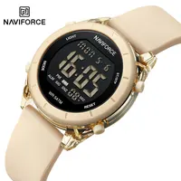 NAVIFORCE Lady Digital Sports Watch with Multifunction Waterproof Chronograph Wristband Outdoor Fashion Wristwatch for Girls Stu