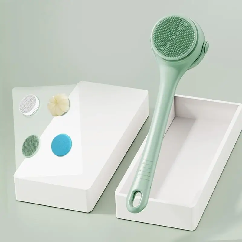 A2UE Double Handle Electric Bath Brush Rotary Multifunctional Bath Brush Waterproof Rub Back Accessories Scrub