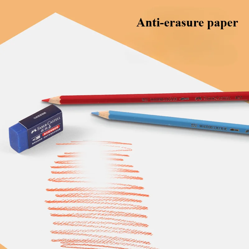POTENTATE Color Pencil Paper 200g A4 Water-soluble / Oil-based Drawing Painting Illustration Portable Hand-painted Sketch Paper 5