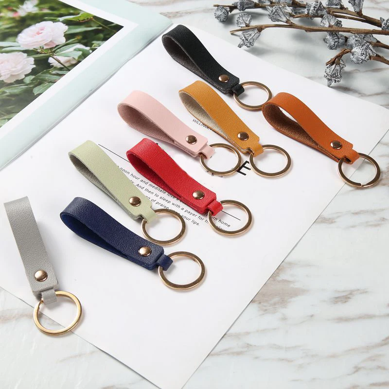 Stylish Brown PU Leather Leather Keychain For Men And Women Perfect Key  Ring Holder From Accessorie8986, $19.1