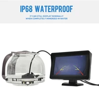 Car Rear View Camera Wide Degree  4.3" TFT LCD Display or Monitor Waterproof Night Vision Reversing Backup 2In1 Parking Revere - Image 6