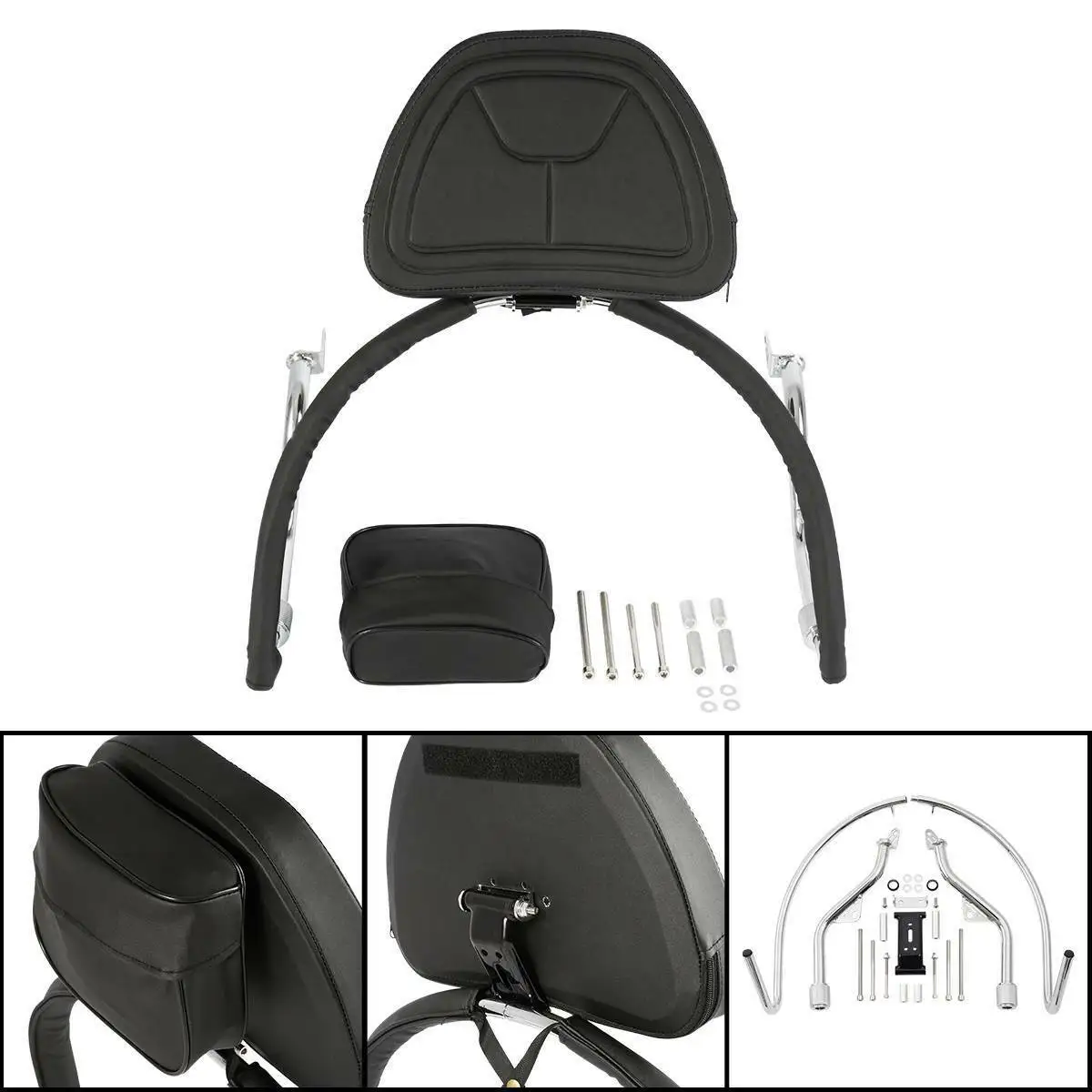 Riders Sissy Bar Schienale Set Per Honda Gold Wing Gl1800 Gl1800A 2001-2017 Moto