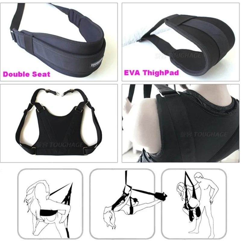 Toughage Sexual Balance Love Swing Elasticity Frame Weightless Trapeze Chair Adult Sex Toys For Couples Sexy Furnitures Sexshop